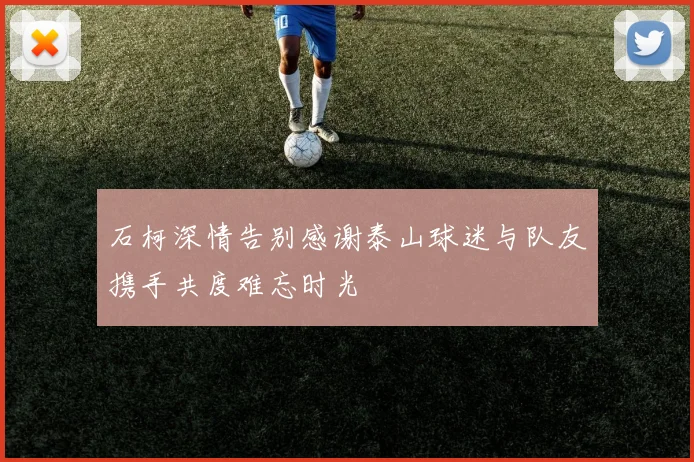 石柯深情告别感谢泰山球迷与队友携手共度难忘时光